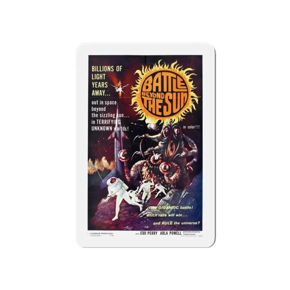 BATTLE BEYOND THE SUN 1959 Movie Poster - Refrigerator Magnet 6 Inch - The Sticker Space