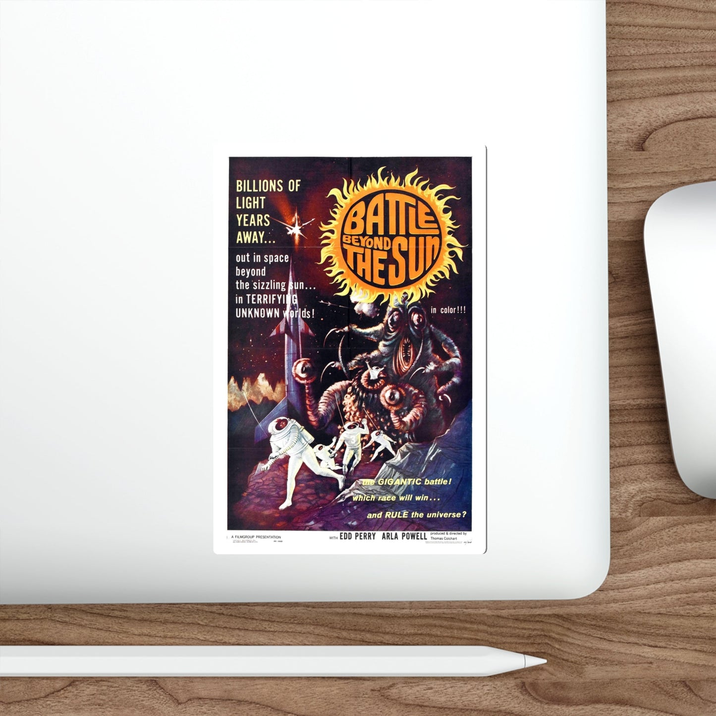 BATTLE BEYOND THE SUN 1959 Movie Poster STICKER Vinyl Die-Cut Decal-The Sticker Space