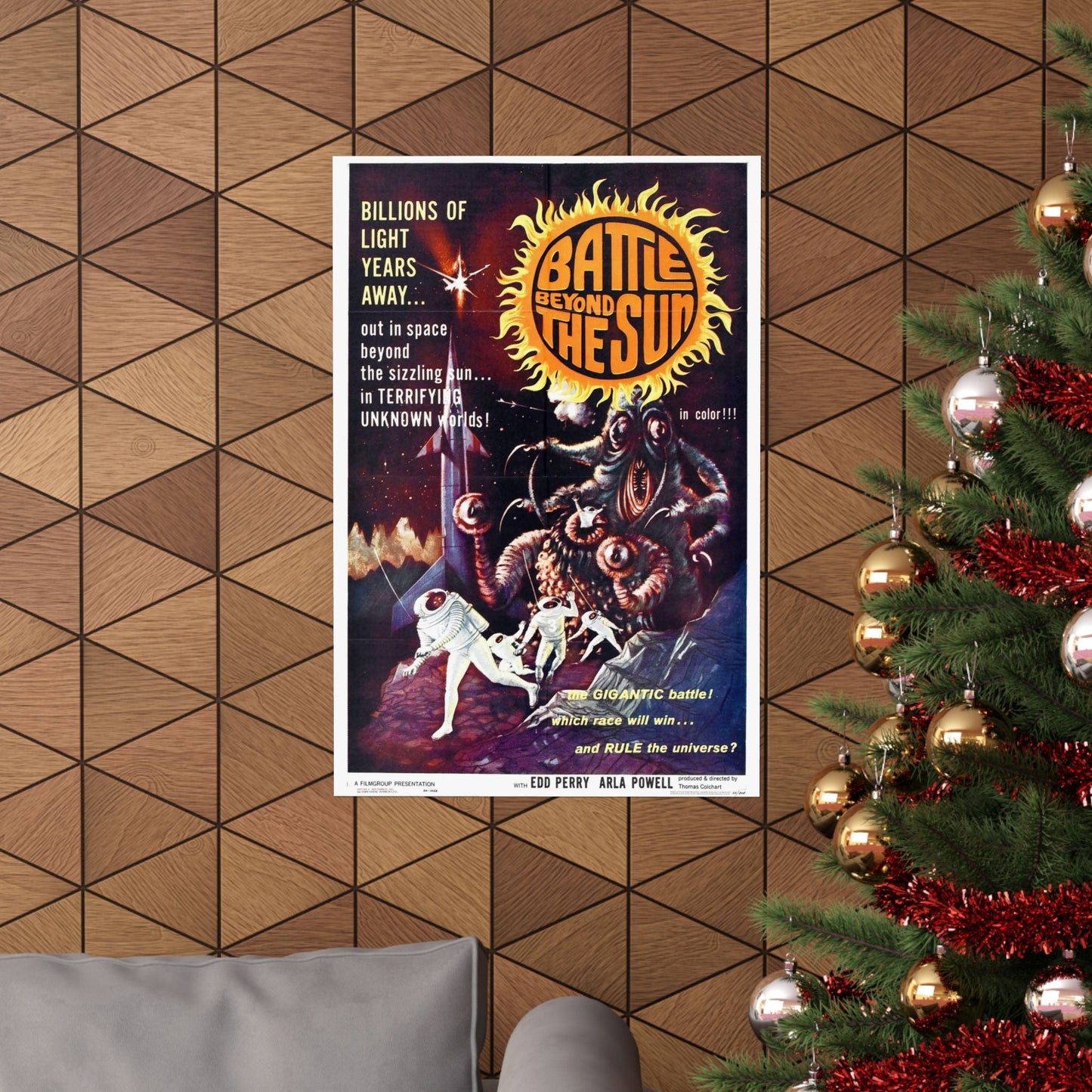 BATTLE BEYOND THE SUN 1959 - Paper Movie Poster-The Sticker Space