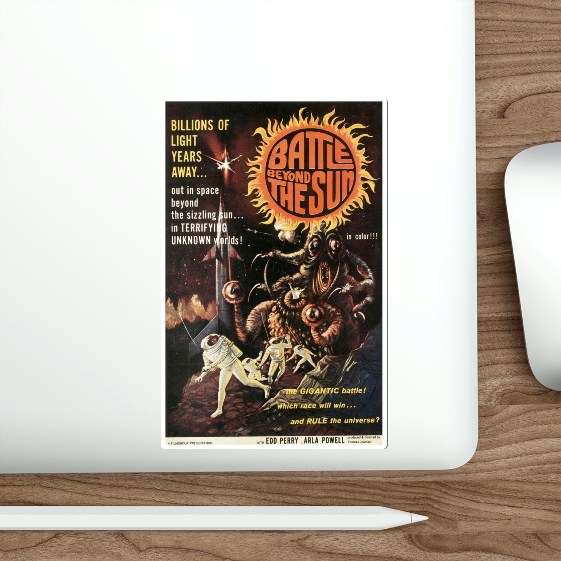 Battle Beyond the Sun 1962 Movie Poster STICKER Vinyl Die-Cut Decal-The Sticker Space