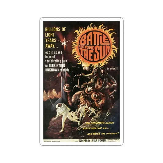 Battle Beyond the Sun 1962 Movie Poster STICKER Vinyl Die-Cut Decal 6 Inch - The Sticker Space