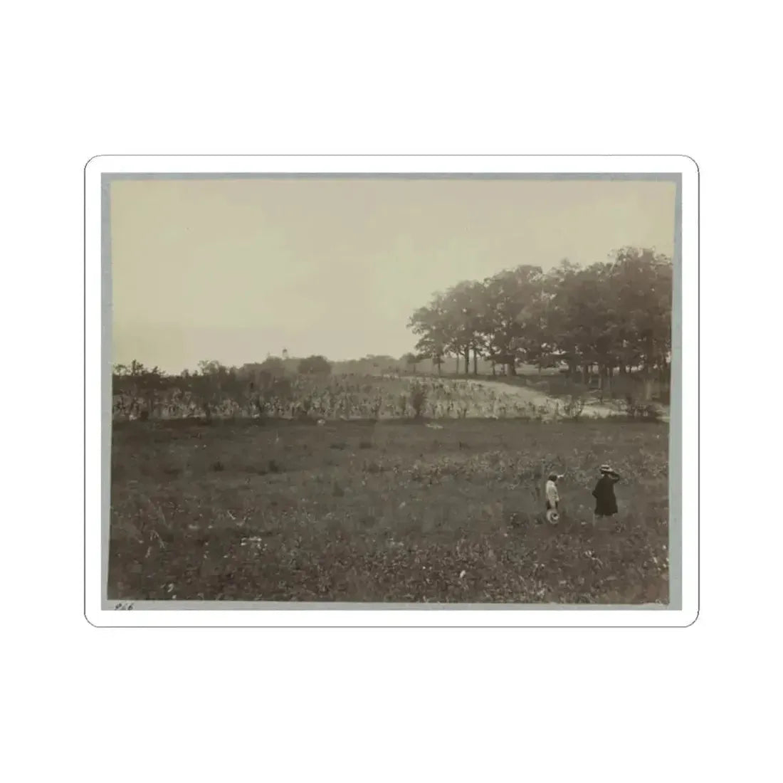 Battle-Field of Gettysburg. Scene of General Reynold's Death (U.S. Civil War) STICKER Vinyl Kiss-Cut Decal 2 Inch White - The Sticker Space