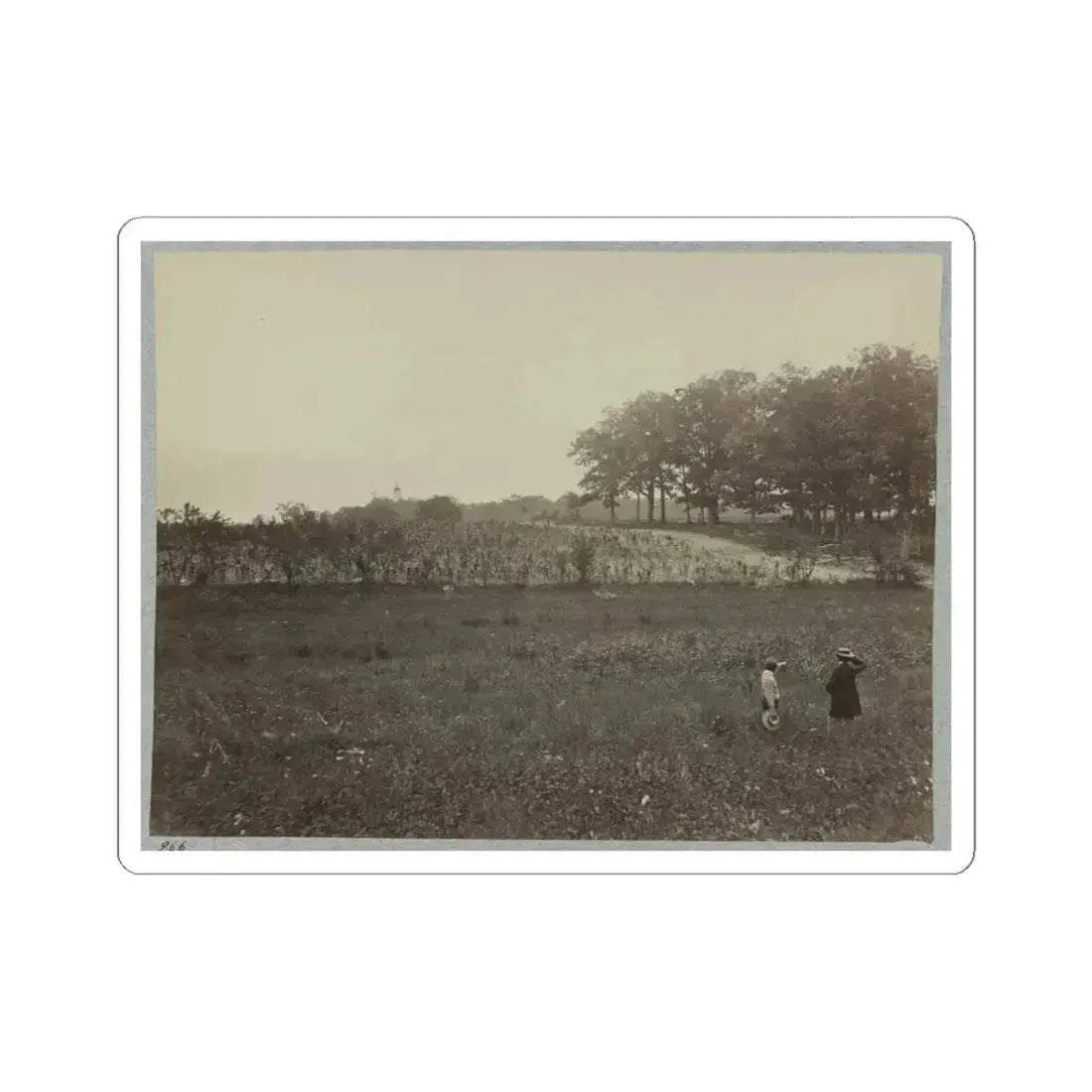 Battle-Field of Gettysburg. Scene of General Reynold's Death (U.S. Civil War) STICKER Vinyl Kiss-Cut Decal 6 Inch White - The Sticker Space