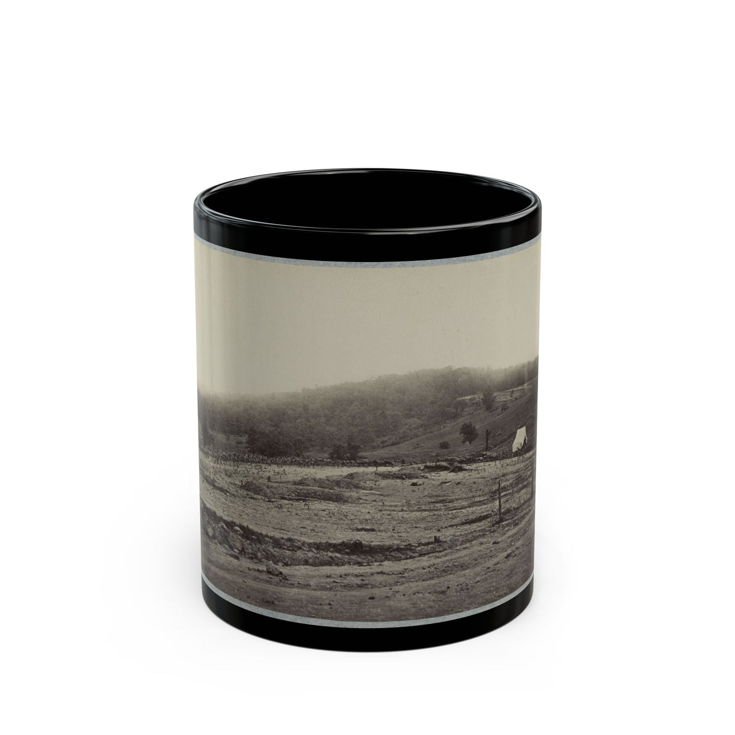 Battle-Field Of Gettysburg. Culp's Hill (U.S. Civil War) Black Coffee Mug