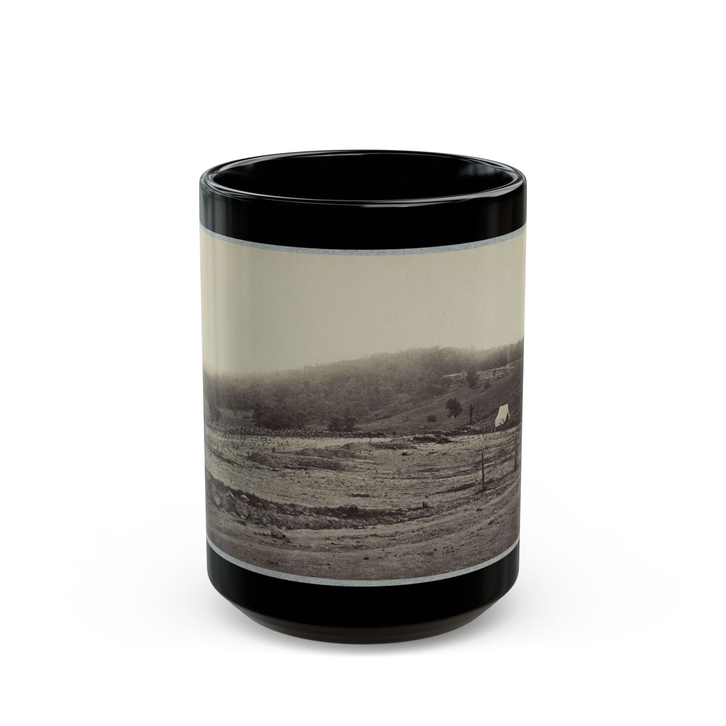 Battle-Field Of Gettysburg. Culp's Hill (U.S. Civil War) Black Coffee Mug