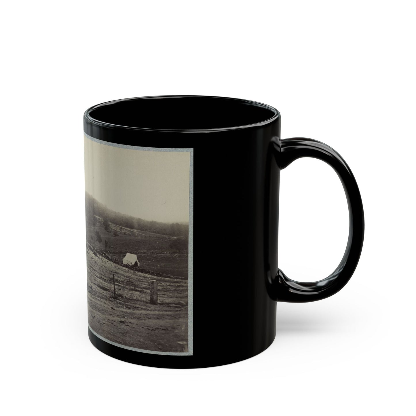 Battle-Field Of Gettysburg. Culp's Hill (U.S. Civil War) Black Coffee Mug