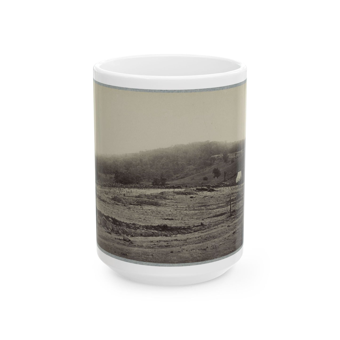 Battle-Field Of Gettysburg. Culp's Hill (U.S. Civil War) White Coffee Mug