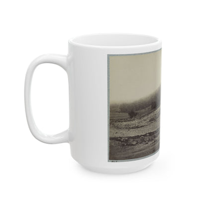 Battle-Field Of Gettysburg. Culp's Hill (U.S. Civil War) White Coffee Mug