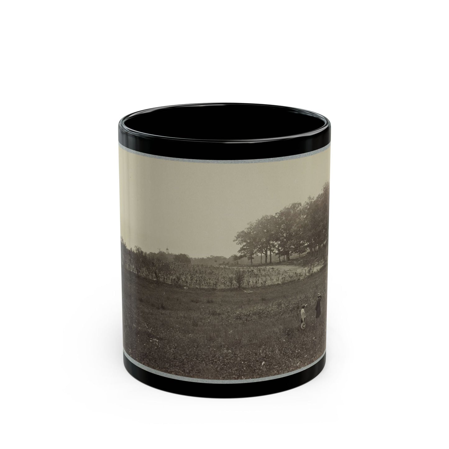 Battle-Field Of Gettysburg. Scene Of General Reynold's Death (U.S. Civil War) Black Coffee Mug