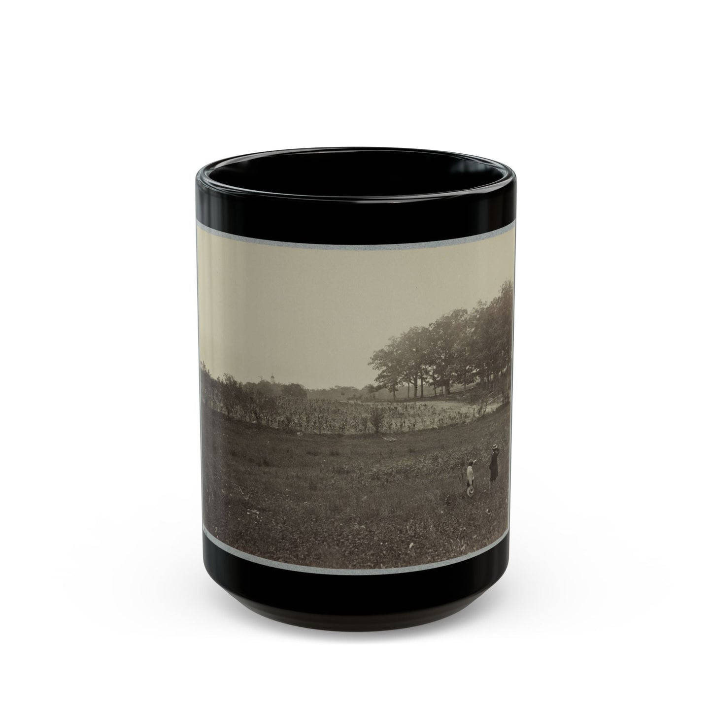 Battle-Field Of Gettysburg. Scene Of General Reynold's Death (U.S. Civil War) Black Coffee Mug