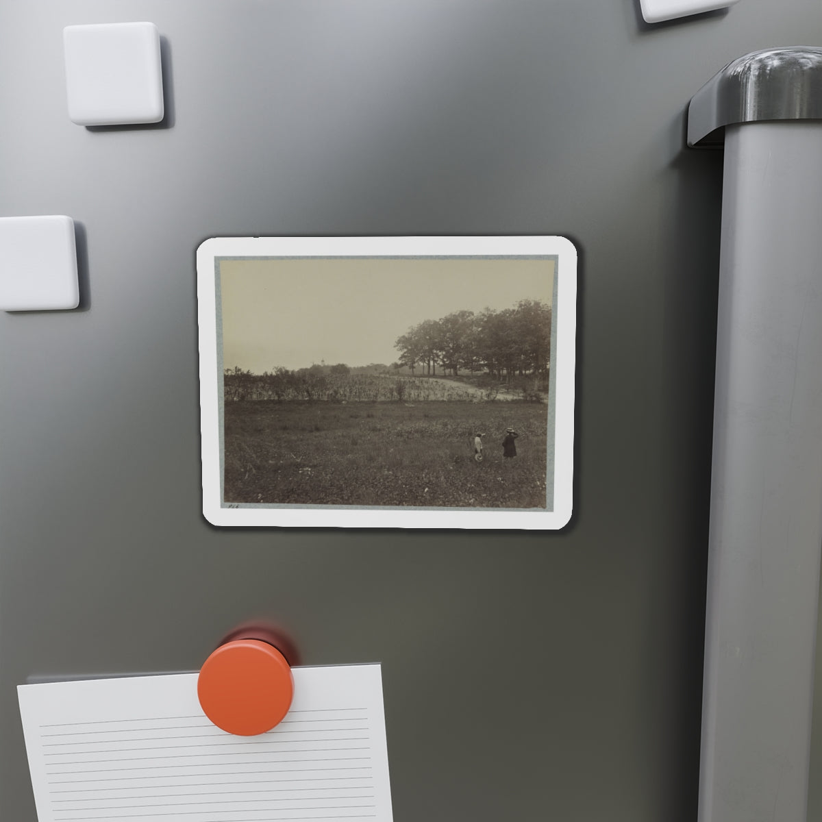 Battle-Field Of Gettysburg. Scene Of General Reynold's Death (U.S. Civil War) Refrigerator Magnet-The Sticker Space