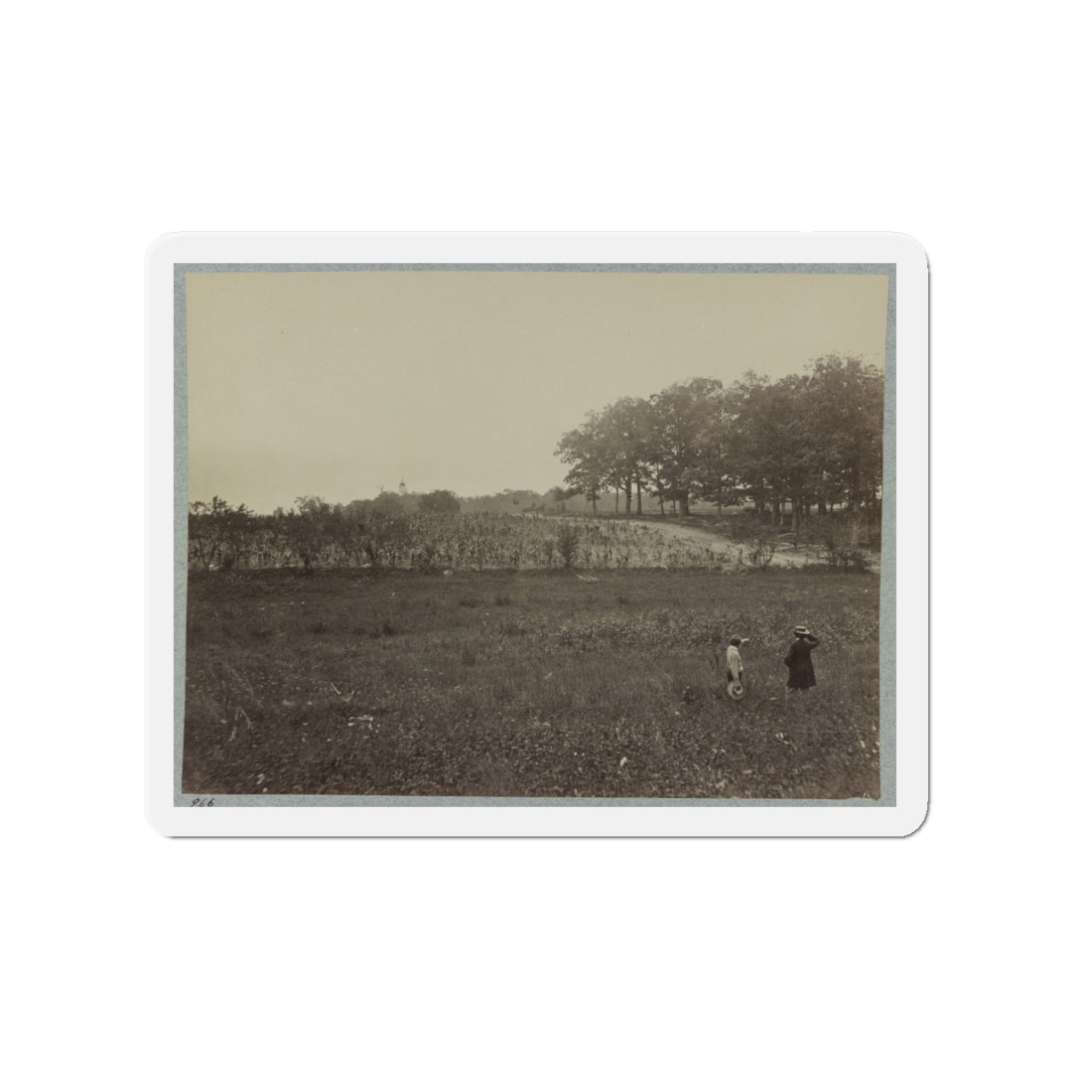 Battle-Field Of Gettysburg. Scene Of General Reynold's Death (U.S. Civil War) Refrigerator Magnet-3" x 3"-The Sticker Space