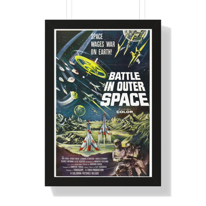 BATTLE IN OUTER SPACE 1959 - Framed Movie Poster-16″ x 24″-The Sticker Space