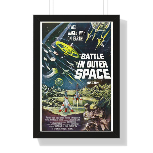 BATTLE IN OUTER SPACE 1959 - Framed Movie Poster-16″ x 24″-The Sticker Space