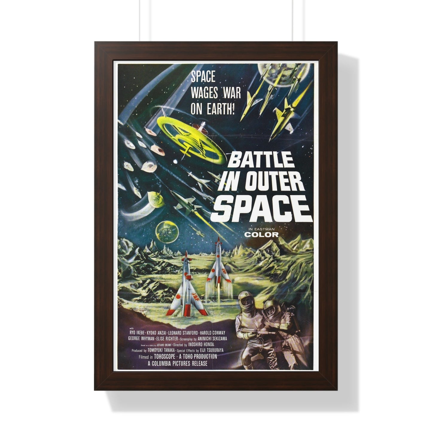 BATTLE IN OUTER SPACE 1959 - Framed Movie Poster-16″ x 24″-The Sticker Space