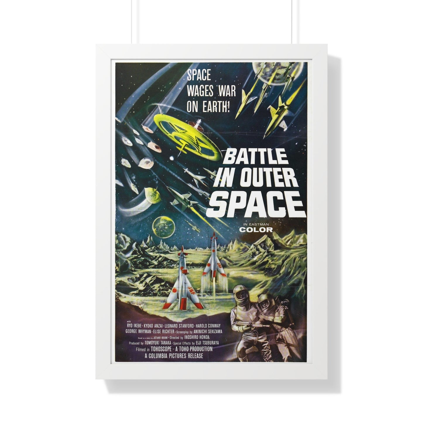 BATTLE IN OUTER SPACE 1959 - Framed Movie Poster-20" x 30"-The Sticker Space