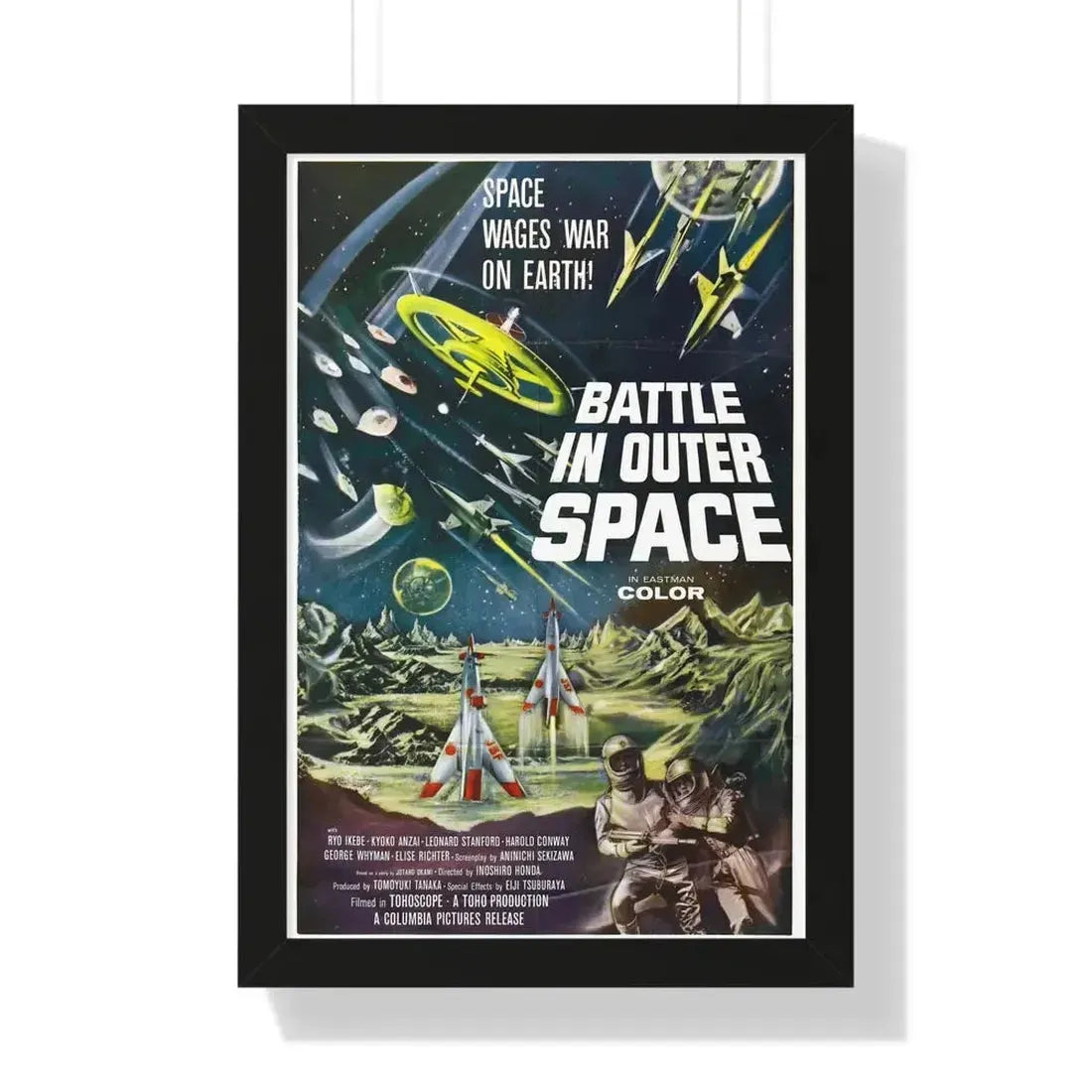 BATTLE IN OUTER SPACE 1959 - Framed Movie Poster - The Sticker Space
