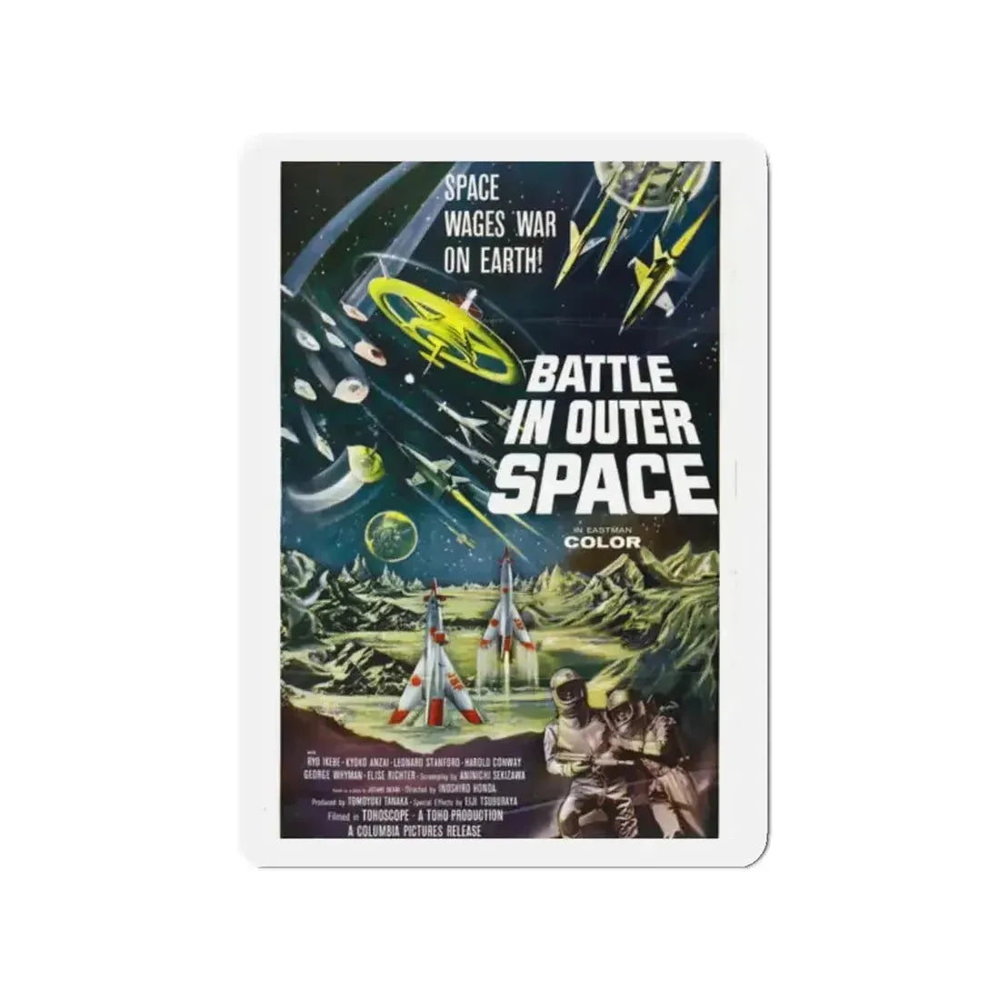 BATTLE IN OUTER SPACE 1959 Movie Poster - Refrigerator Magnet - The Sticker Space