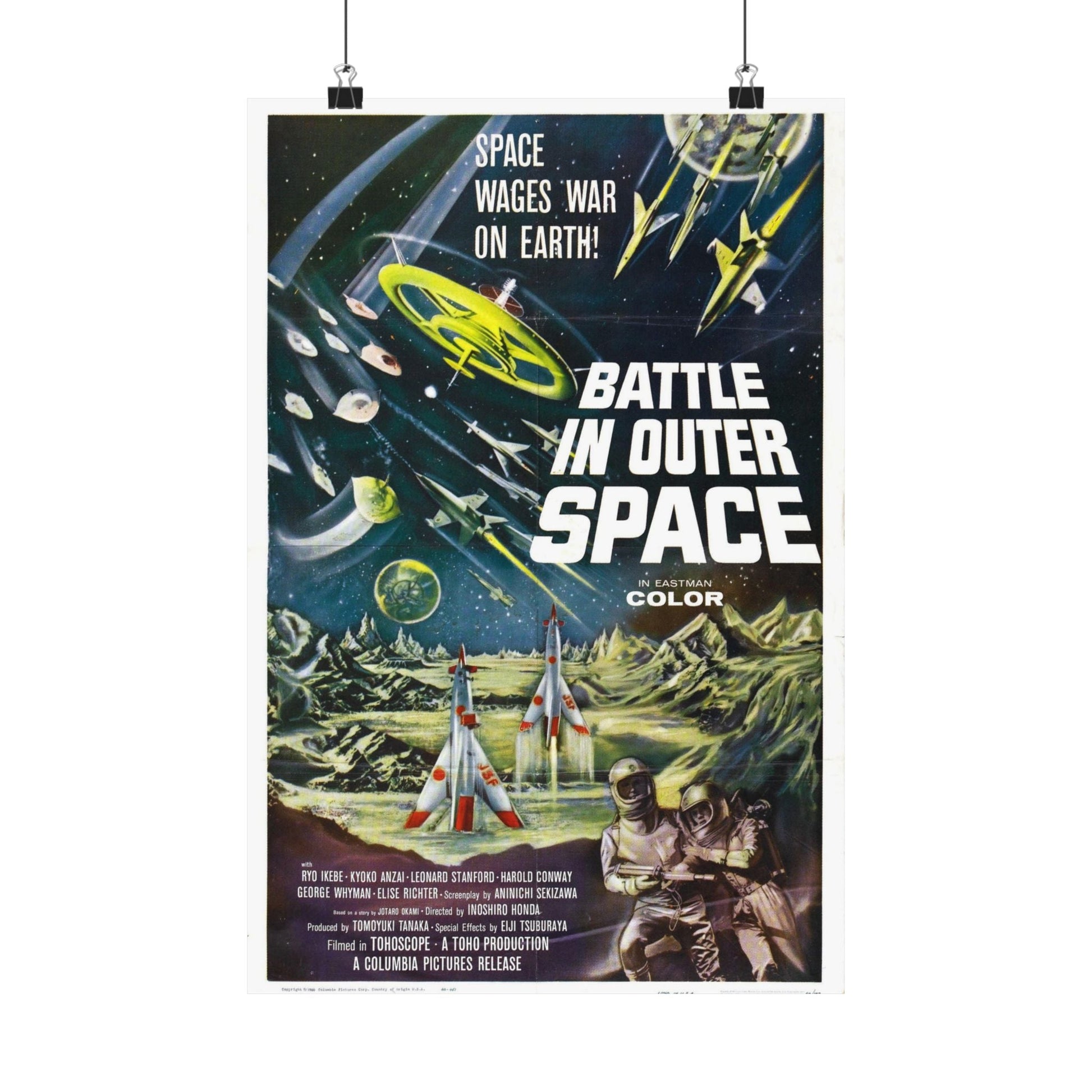 BATTLE IN OUTER SPACE 1959 - Paper Movie Poster-12″ x 18″-The Sticker Space