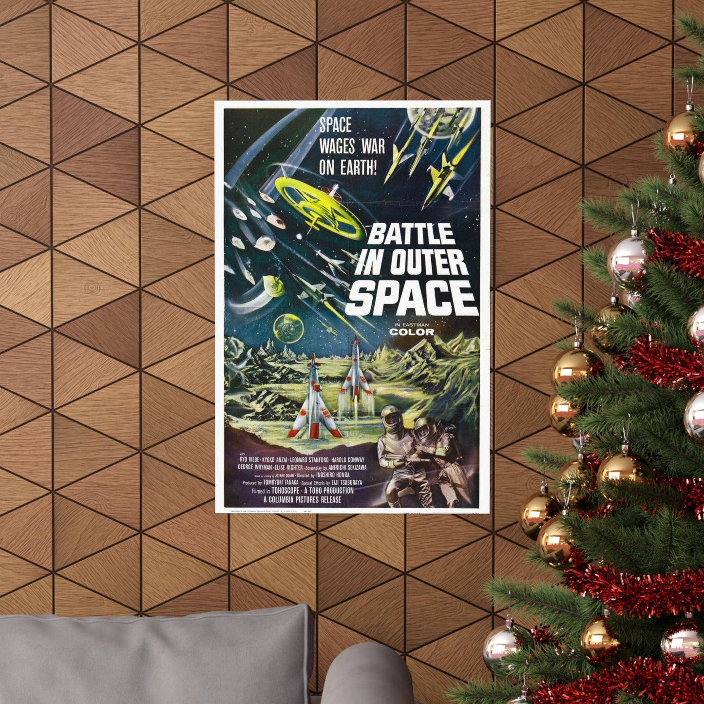 BATTLE IN OUTER SPACE 1959 - Paper Movie Poster-The Sticker Space