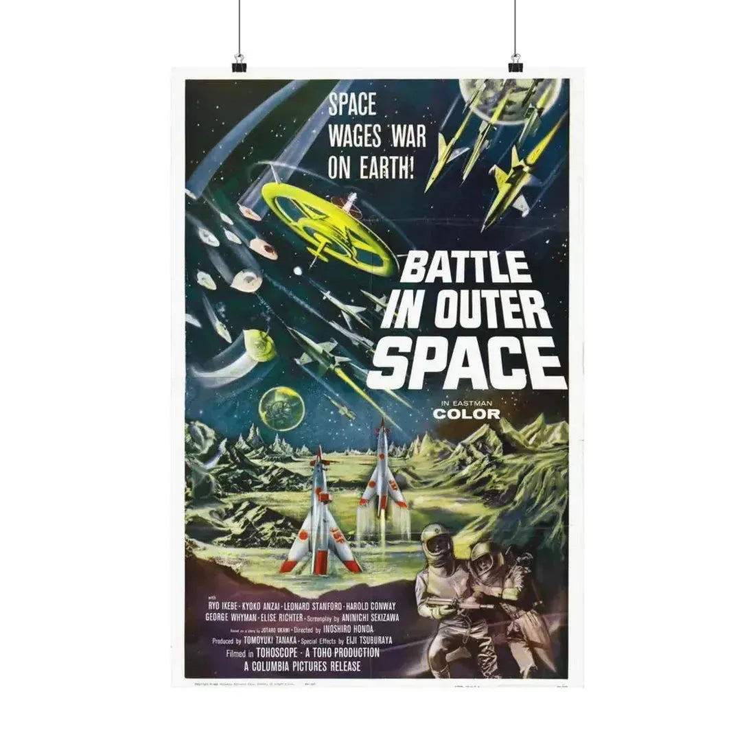 BATTLE IN OUTER SPACE 1959 - Paper Movie Poster 20″ x 30″ Matte - The Sticker Space