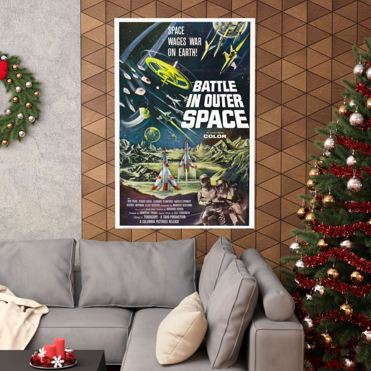 BATTLE IN OUTER SPACE 1959 - Paper Movie Poster-The Sticker Space