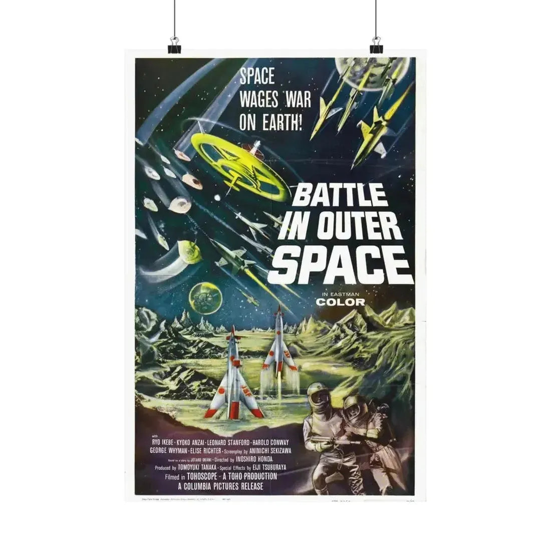 BATTLE IN OUTER SPACE 1959 - Paper Movie Poster - The Sticker Space