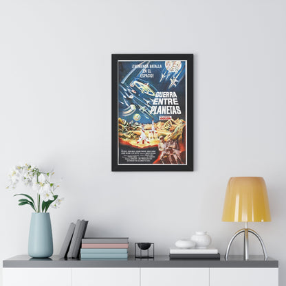 BATTLE IN OUTER SPACE (FRENCH) 1959 - Framed Movie Poster-The Sticker Space