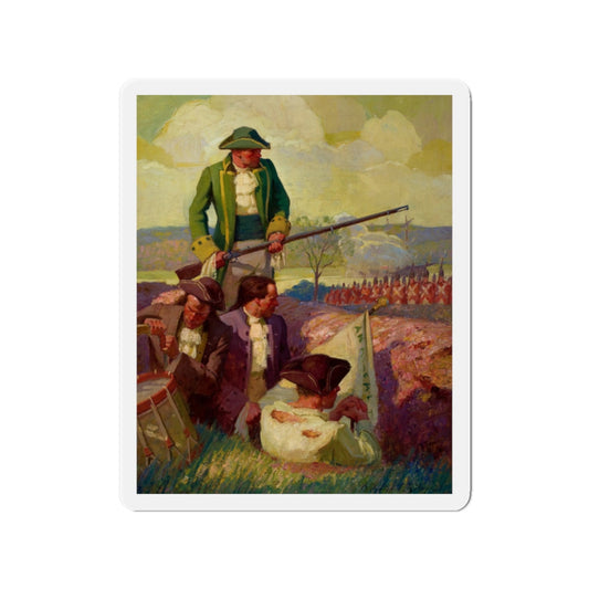 Battle of Bunker Hill (The Red Coats Are Coming) (Magazine Illustration) Refrigerator Magnet