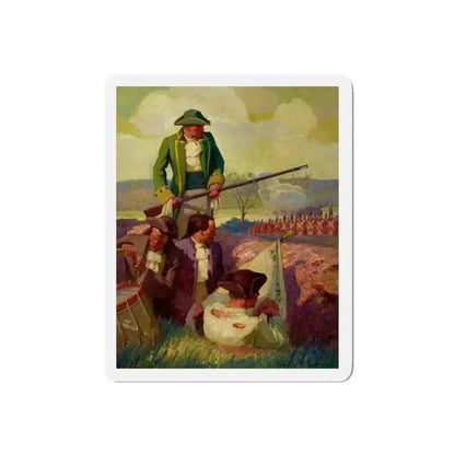 Battle of Bunker Hill (The Red Coats Are Coming) (Magazine Illustration) Refrigerator Magnet 5 Inch Die-Cut - The Sticker Space