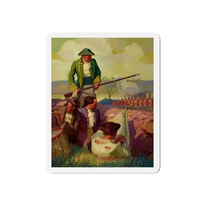 Battle of Bunker Hill (The Red Coats Are Coming) (Magazine Illustration) Refrigerator Magnet - The Sticker Space