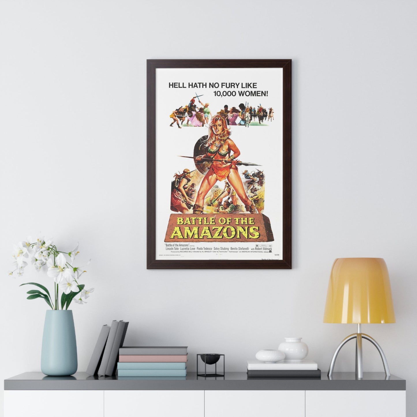 BATTLE OF THE AMAZONS 1973 - Framed Movie Poster-The Sticker Space