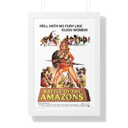 BATTLE OF THE AMAZONS 1973 - Framed Movie Poster-16″ x 24″-The Sticker Space