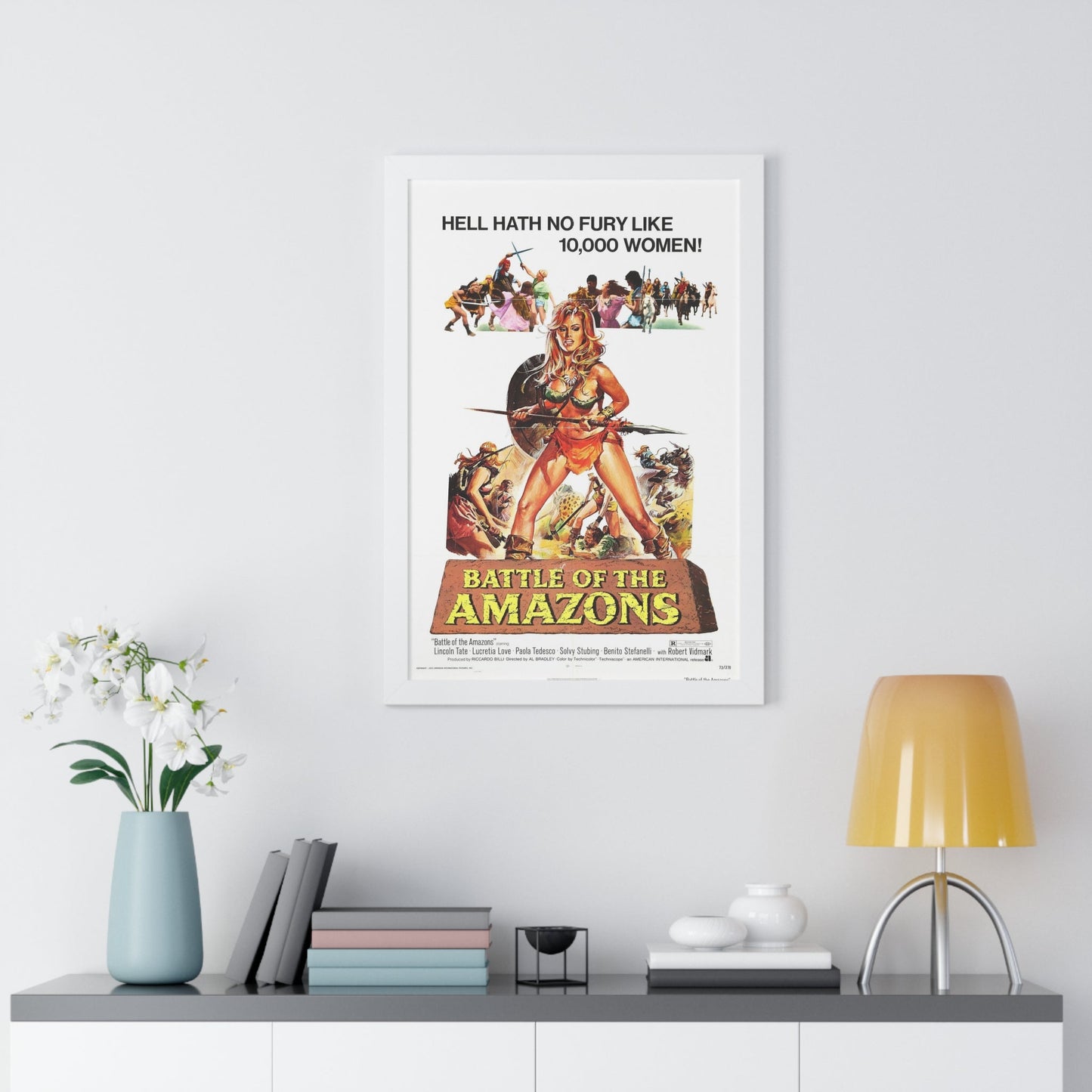 BATTLE OF THE AMAZONS 1973 - Framed Movie Poster-The Sticker Space