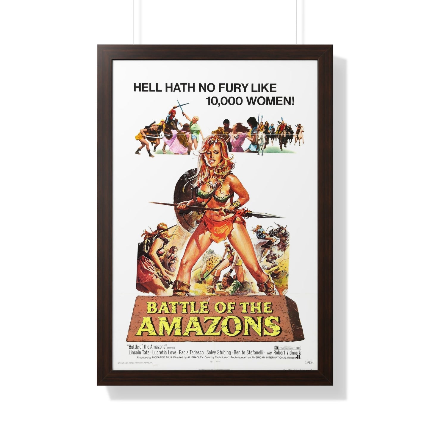 BATTLE OF THE AMAZONS 1973 - Framed Movie Poster-20" x 30"-The Sticker Space