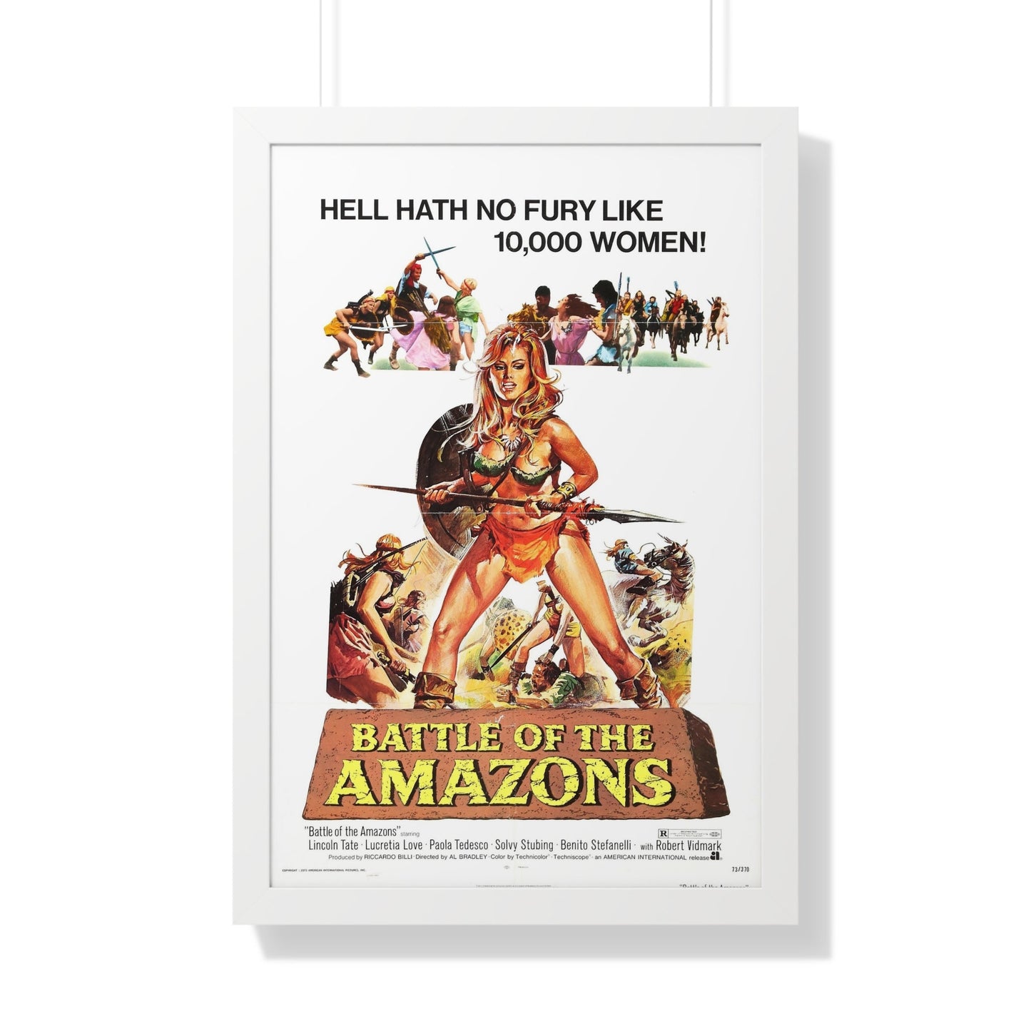 BATTLE OF THE AMAZONS 1973 - Framed Movie Poster-20" x 30"-The Sticker Space