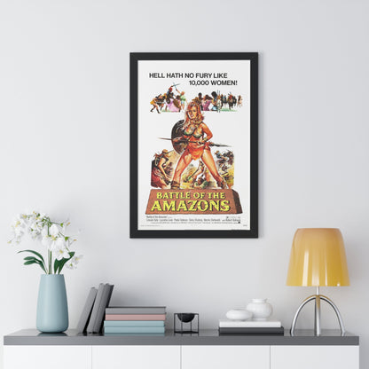 BATTLE OF THE AMAZONS 1973 - Framed Movie Poster-The Sticker Space