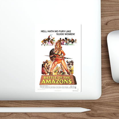 BATTLE OF THE AMAZONS 1973 Movie Poster STICKER Vinyl Die-Cut Decal-The Sticker Space