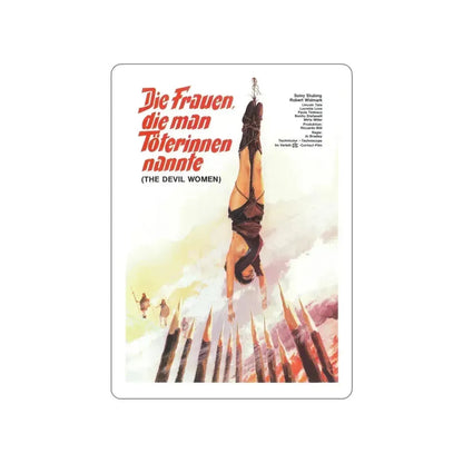 BATTLE OF THE AMAZONS (GERMAN 2) 1973 Movie Poster STICKER Vinyl Die-Cut Decal 6 Inch - The Sticker Space