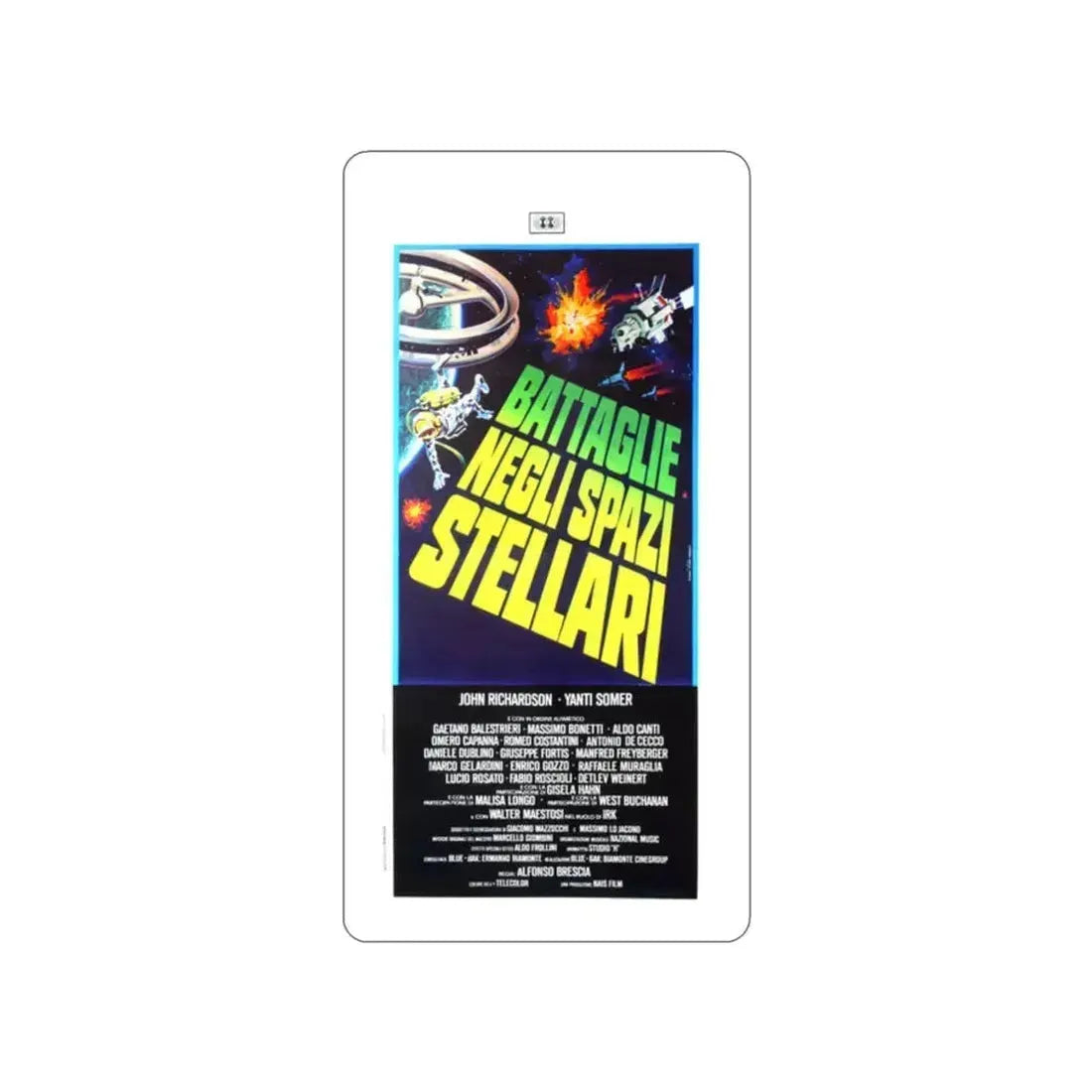 BATTLE OF THE STARS (ITALIAN) 1978 Movie Poster STICKER Vinyl Die-Cut Decal 2 Inch - The Sticker Space