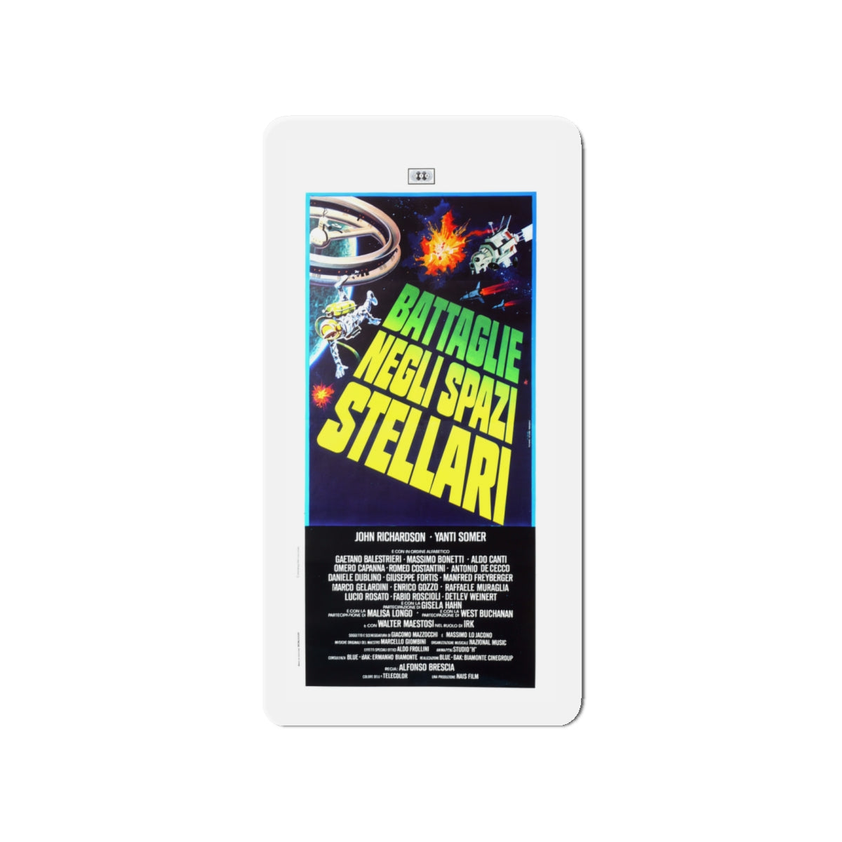 BATTLE OF THE STARS (ITALIAN) Movie Poster - Die-Cut Magnet-4" x 4"-The Sticker Space