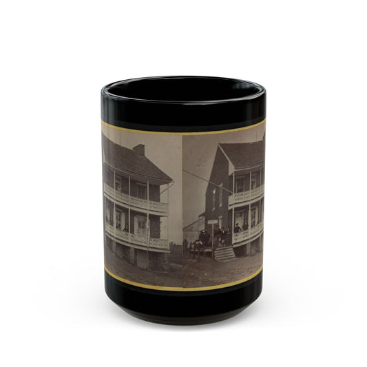 Battlefield Hotel, The Outer Post Of Sharp Shooters (U.S. Civil War) Black Coffee Mug