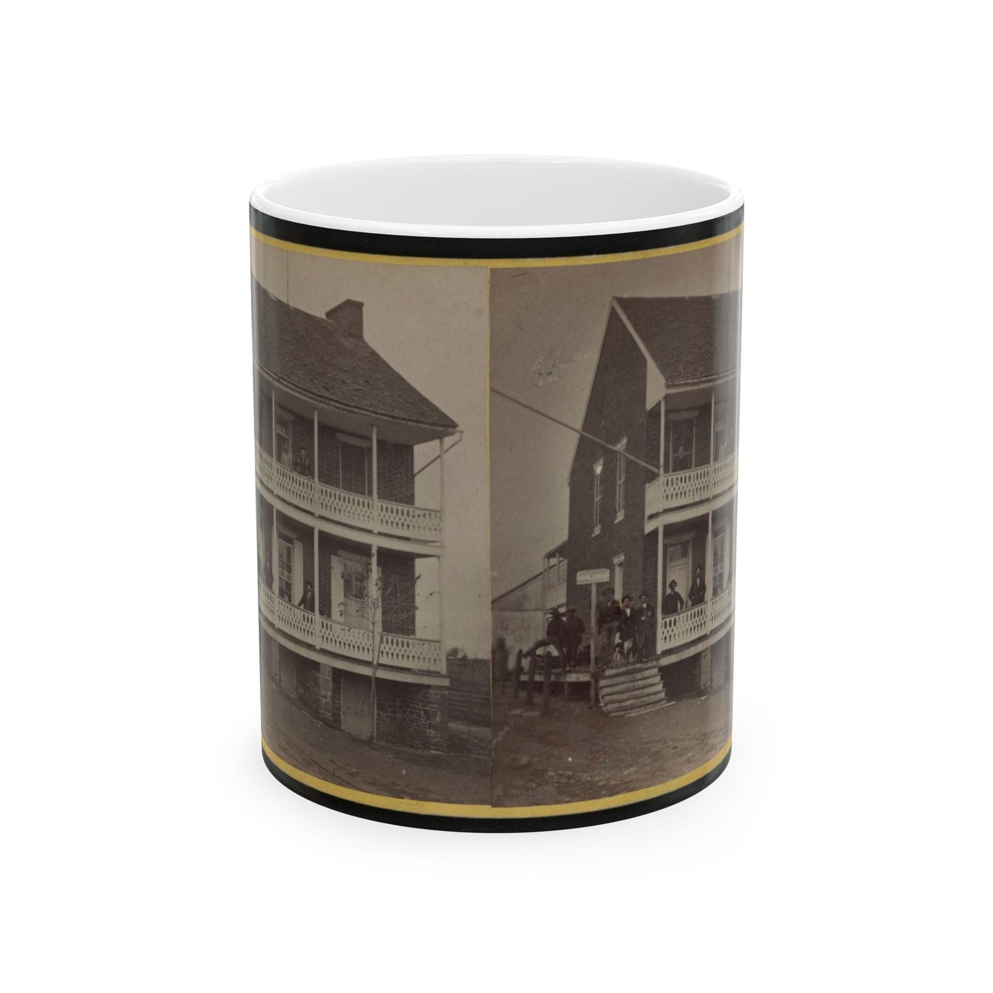 Battlefield Hotel, The Outer Post Of Sharp Shooters (U.S. Civil War) White Coffee Mug