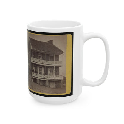 Battlefield Hotel, The Outer Post Of Sharp Shooters (U.S. Civil War) White Coffee Mug