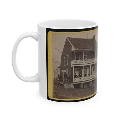 Battlefield Hotel, The Outer Post Of Sharp Shooters (U.S. Civil War) White Coffee Mug