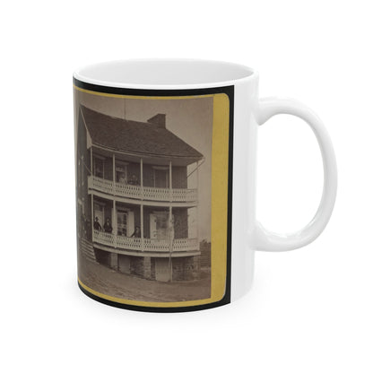 Battlefield Hotel, The Outer Post Of Sharp Shooters (U.S. Civil War) White Coffee Mug