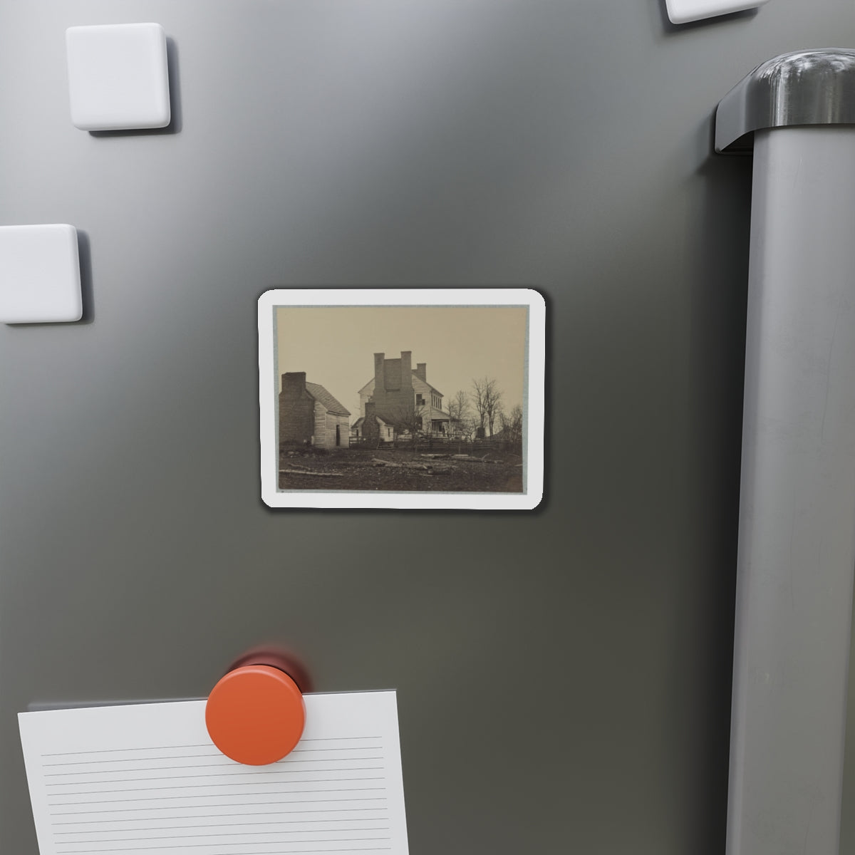 Battlefield Of Bull Run, Lewis' House (U.S. Civil War) Refrigerator Magnet-The Sticker Space