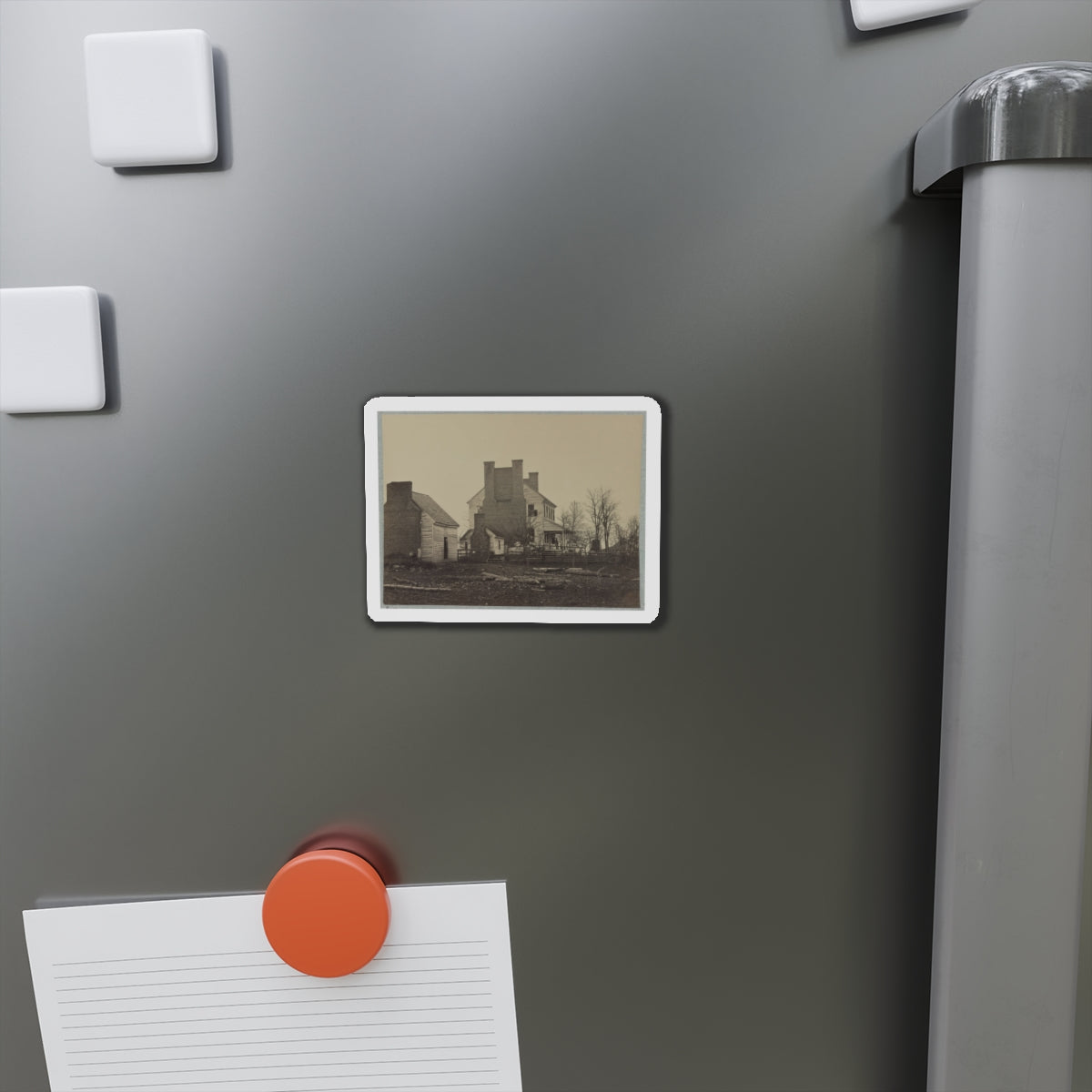 Battlefield Of Bull Run, Lewis' House (U.S. Civil War) Refrigerator Magnet-The Sticker Space