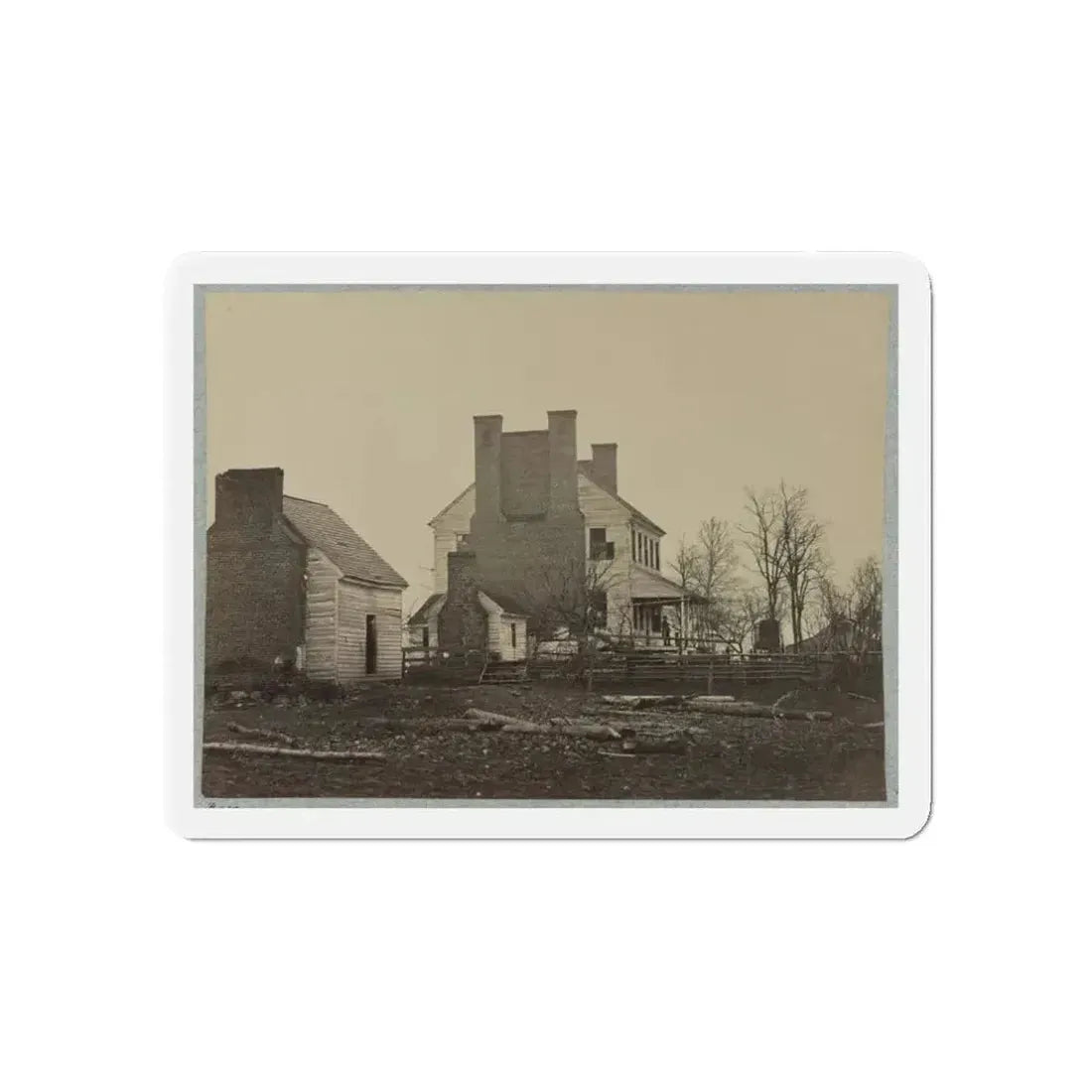 Battlefield Of Bull Run, Lewis' House (U.S. Civil War) Refrigerator Magnet - The Sticker Space