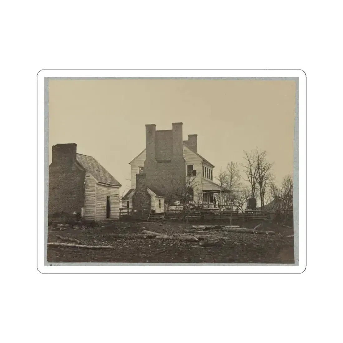 Battlefield of Bull Run, Lewis' House (U.S. Civil War) STICKER Vinyl Kiss-Cut Decal 3 Inch White - The Sticker Space